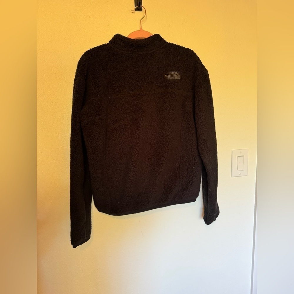 The North Face Womens Sherpa Teddy Full Zip Sweatshirt Medium Black - Picture 4 of 6